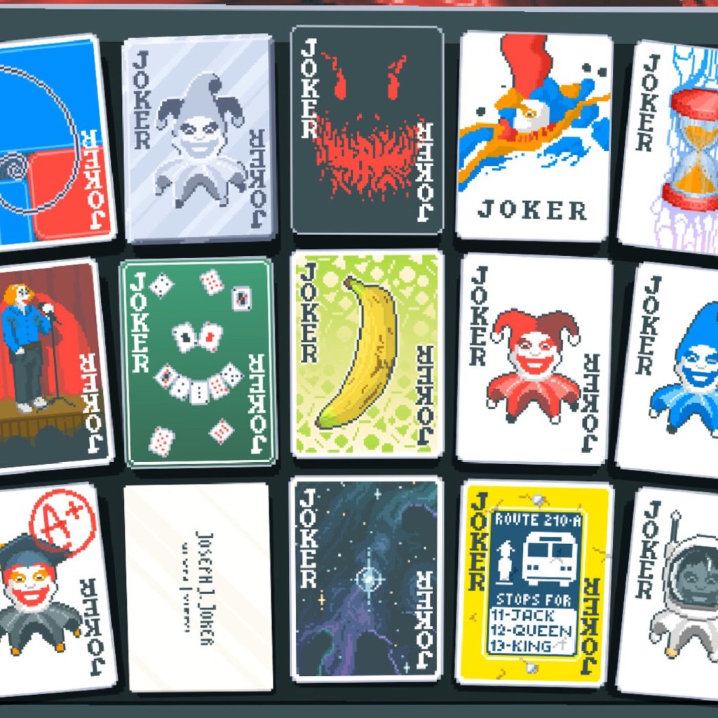 Various jokers available in-game.